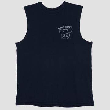 Junk Food Men's Mickey Mouse Good Times Tank Top - Navy Blue