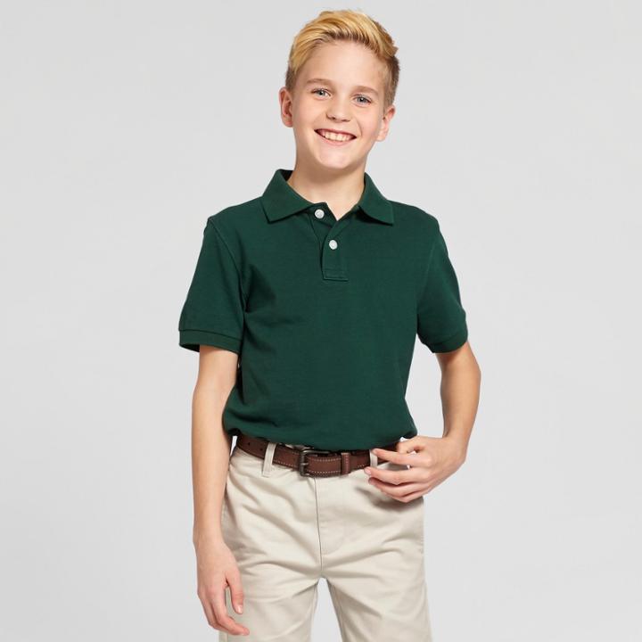Boys' Pique Uniform Polo Shirt - Cat & Jack Green