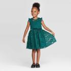 Zenzi Toddler Girls' Lace Dress - Green 12m, Toddler Girl's