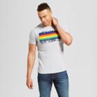 Men's New York Striped Skyline Short Sleeve Crew Neck T-shirt - Awake - Gray