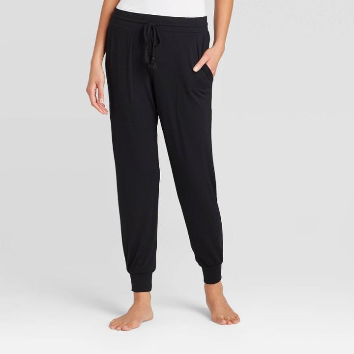 Women's Beautifully Soft Lounge Jogger Pants - Stars Above Black L, Women's,