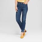Women's Mid-rise Released Hem Boyfriend Jeans - Universal Thread Dark Wash