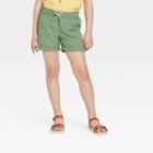 Girls' Rolled Hem Chino Shorts - Cat & Jack Green