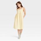 Women's 100% Cotton Nap Dress - Stars Above Yellow