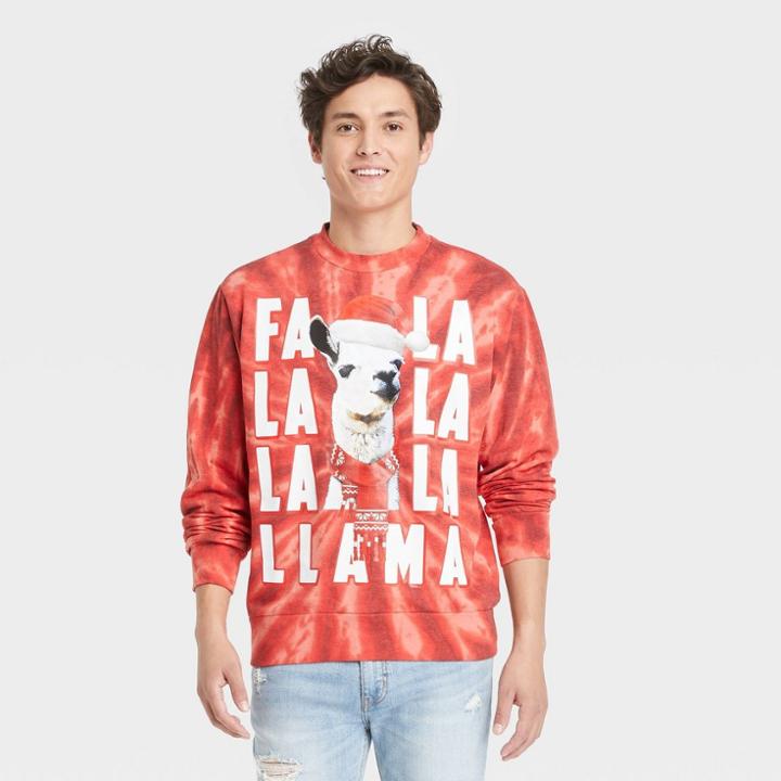 Mad Engine Men's Fa La Llama Sweatshirt - Red
