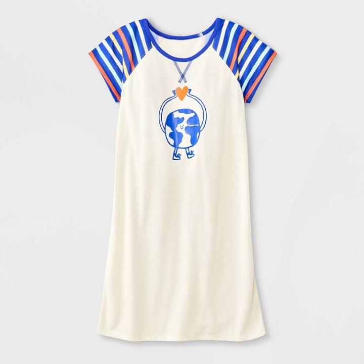 Girls' Earth Short Sleeve Nightgown - Cat & Jack