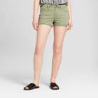 Women's High-rise Jean Shorts - Universal Thread Green