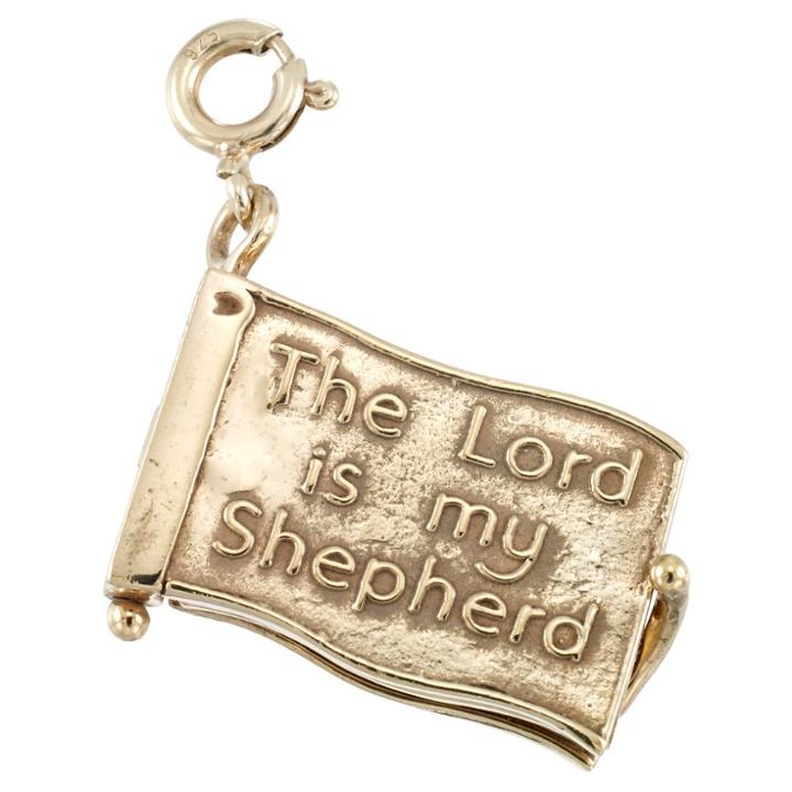 Target 14kt Gold And Silver Bonded Palm 23 Charm With Spring Ring-yellow Gold, Girl's,
