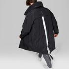 Men's Long Sleeve Oversized Parka Jacket - Original Use Black