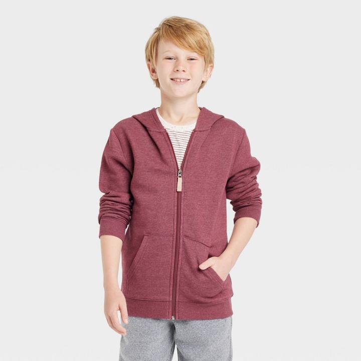 Boys' Fleece Zip-up Hoodie - Cat & Jack
