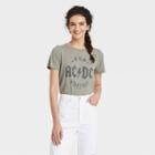 Women's Ac/dc High Voltage Short Sleeve Graphic T-shirt - Green