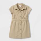 Toddler Girls' Short Sleeve Uniform Safari Dress - Cat & Jack Khaki