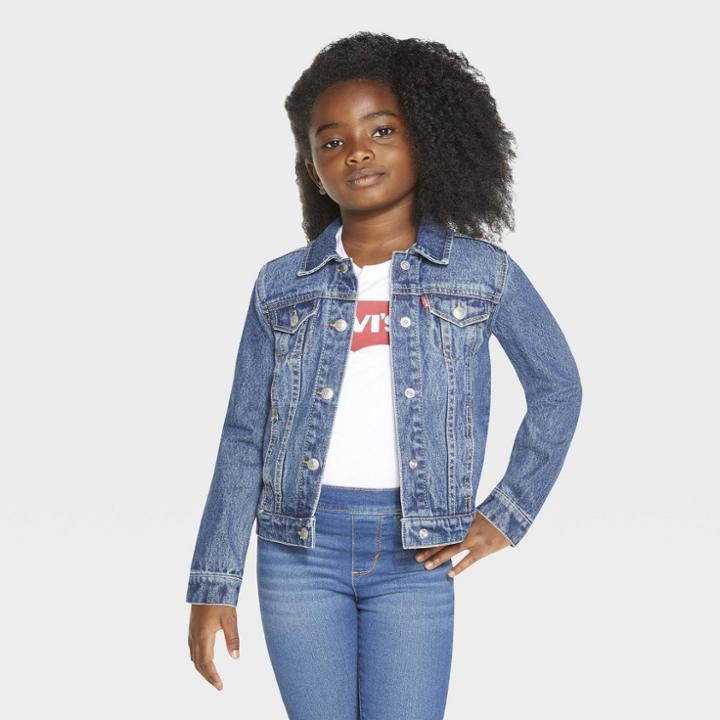 Levi's Girls' Trucker Jeans Jacket - Dark Wash