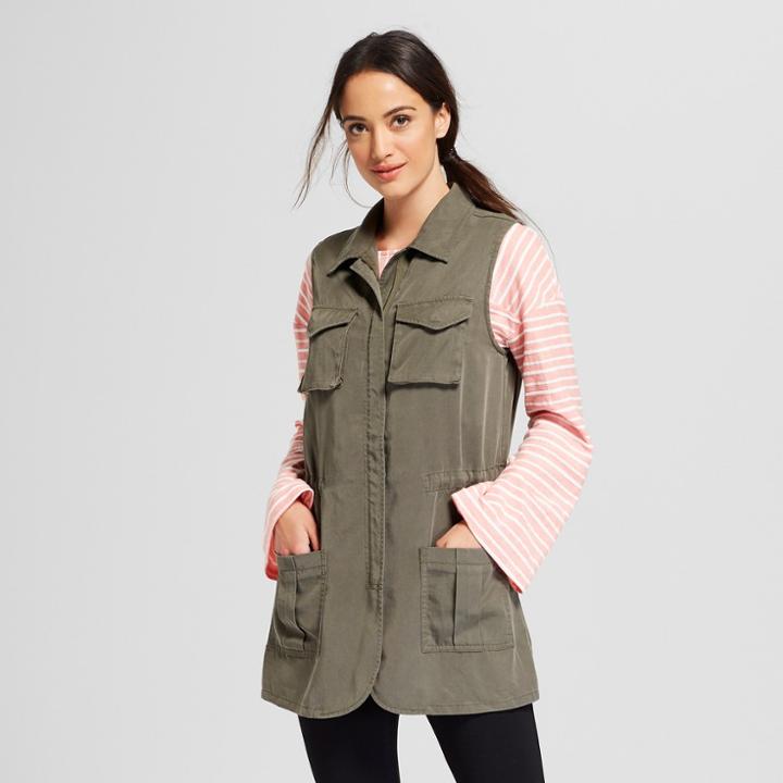 Women's Military Vest - A New Day Olive