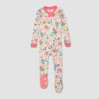 Honest Baby Girls' Flower Power Organic Cotton Footed Pajama