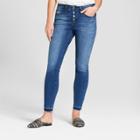 Women's High-rise Released Hem Skinny Jeans - Universal Thread Medium Wash