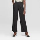 Women's Straight Leg Oversize Pocket Pants - Who What Wear Black