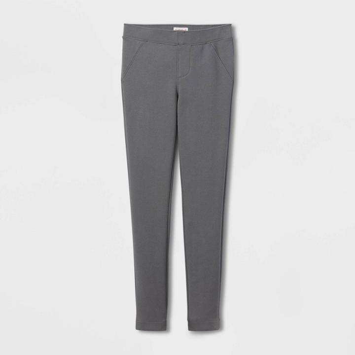 Girls' Uniform Ponte Jeggings - Cat & Jack Gray