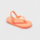 Toddler Girls' Keira Flip Flops Sandals - Cat & Jack Coral (pink)