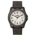Men's Timex Expedition Camper Watch With Nylon/leather Strap And Resin Case - Green T49101jt