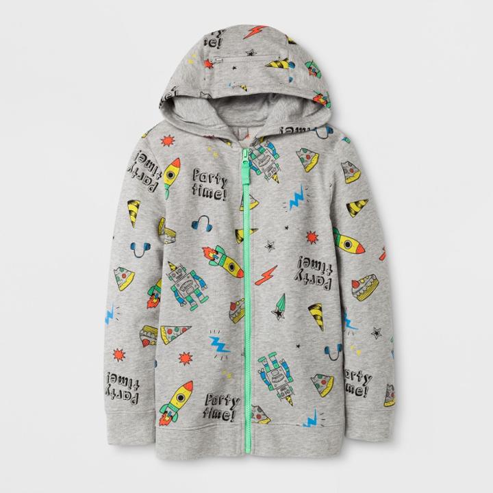 Boys' Hooded Sweatshirt - Cat & Jack Gray