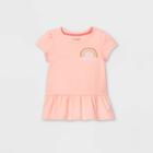 Toddler Girls' Peplum T-shirt - Cat & Jack Pink