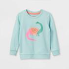 Toddler Girls' French Terry Pullover Sweatshirt - Cat & Jack Mint