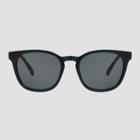 Women's Square Key Hole Sunglasses - Universal Thread Black