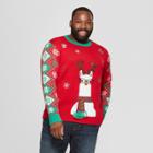 Adult Plus Size Llama Family Ugly Christmas Sweater - 33 Degrees Red 2xl, Adult Unisex