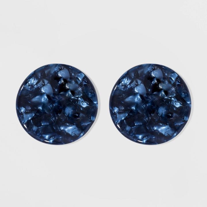 Disk Earrings - A New Day Navy