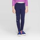 Disney Girls' Frozen Falling Leaves Leggings - Blue M, Girl's,