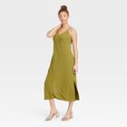 Women's Slip Dress - A New Day Olive