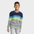 Boys' Ombre Rainbow Striped Pullover Sweater - Cat & Jack Gray
