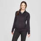 Maternity Long Sleeve 1/4 Zip - C9 Champion Black