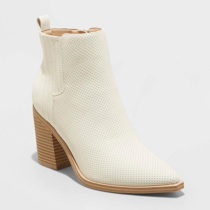 Women's Whitney Heeled Boots - Universal Thread Off-white