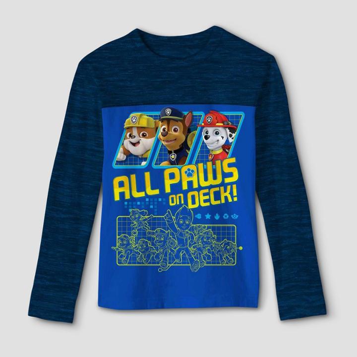 Boys' Paw Patrol Long Sleeve T-shirt - Royal