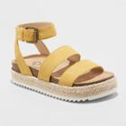 Girls' Agatha Ankle Strap Sandals - Art Class Yellow 13, Toddler Girl's