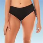 Women's Slimming Control Side Tie Bikini Swim Bottom - Beach Betty By Miracle Brands Black S, Women's,