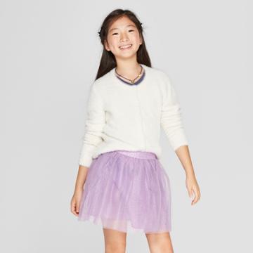 Girls' Dressy Cardigan - Cat & Jack Almond Cream