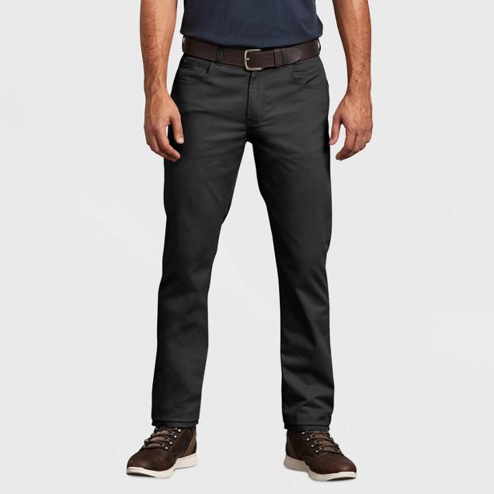 Dickies Men's Tapered Fit Trousers - Black 38x32, Men's,