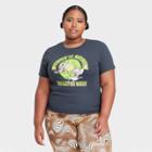 Women's Pinky And The Brain Plus Size Short Sleeve Graphic Baby T-shirt - Gray