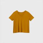 Women's Plus Size Short Sleeve V-neck Essential T-shirt - Ava & Viv Green