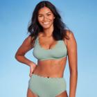 Women's Scalloped Pique Scoop Bikini Top - Kona Sol