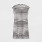 Women's Striped Sleeveless T-shirt Dress - Universal Thread White