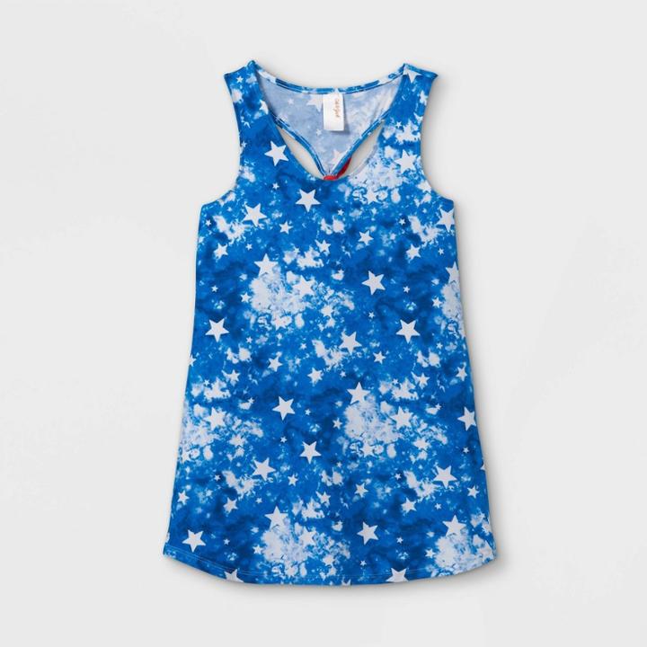 Girls' Stars Tie-dye Cover Up - Cat & Jack Blue