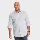 Men's Tall Standard Fit Long Sleeve Button-down Shirt - Goodfellow & Co Natural White