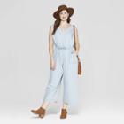 Women's Plus Size Denim V-neck Jumpsuit - Universal Thread