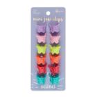 Scunci Butterfly Bright Colors Mini Jaw Clips