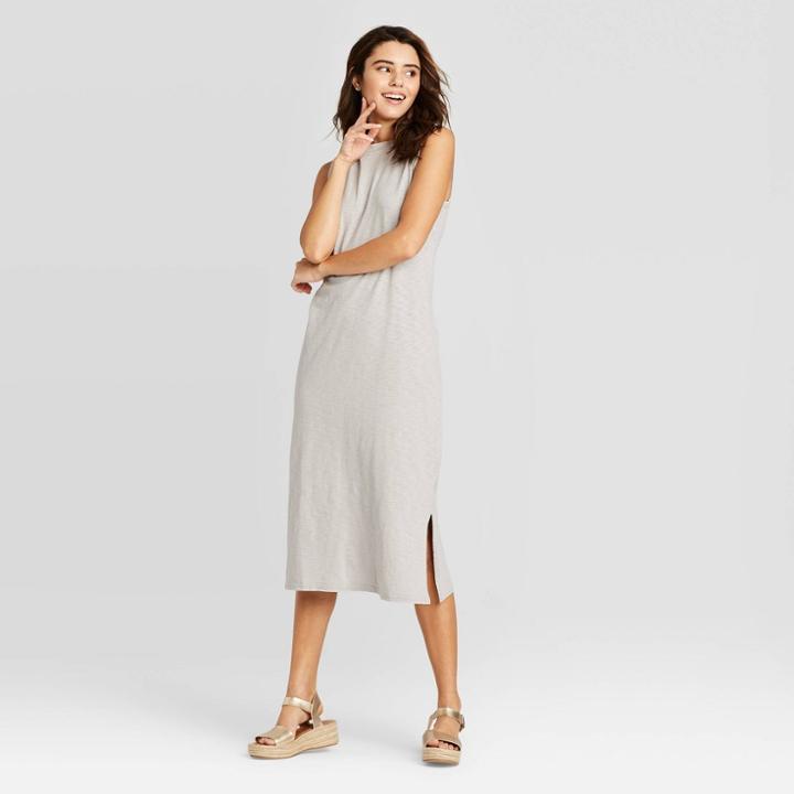 Women's Sleeveless Knit Dress - Universal Thread Gray
