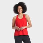 Women's Skinny Racerback Tank Top - All In Motion Bright Red